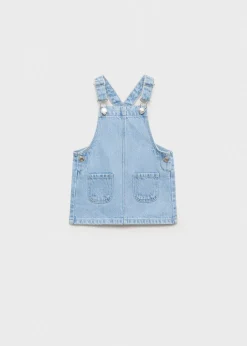 Dzieci MANGO Sukienki I Kombinezony*Krótka sukienka dżinsowa na szelkach