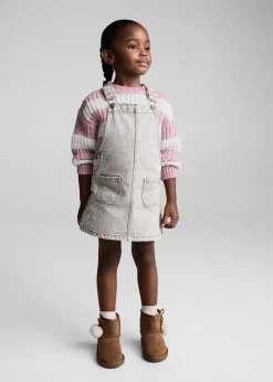Dzieci MANGO Sukienki I Kombinezony*Krótka sukienka dżinsowa na szelkach