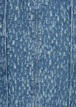 MANGO Sukienki I Kombinezony*Krótka sukienka jeansowa z przetarciami