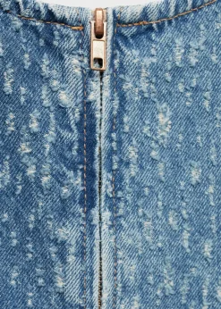 MANGO Sukienki I Kombinezony*Krótka sukienka jeansowa z przetarciami