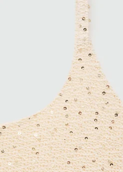 MANGO Sukienki I Kombinezony*Krótka sukienka o taliowanym kroju z cekinami