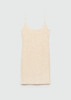 MANGO Sukienki I Kombinezony*Krótka sukienka o taliowanym kroju z cekinami