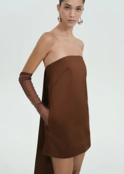 MANGO Sukienki I Kombinezony*Krótka sukienka satynowa bez ramiączek