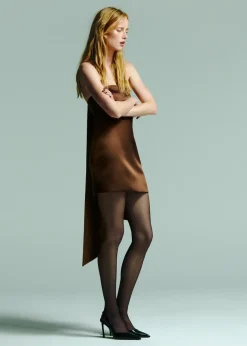 MANGO Sukienki I Kombinezony*Krótka sukienka satynowa bez ramiączek