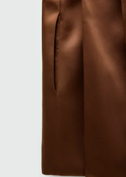 MANGO Sukienki I Kombinezony*Krótka sukienka satynowa bez ramiączek