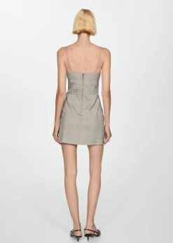 MANGO Sukienki I Kombinezony*Krótka sukienka w kratę