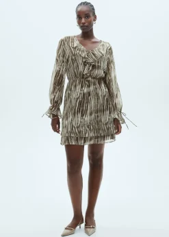 MANGO Sukienki I Kombinezony*Krótka sukienka z nadrukiem i falbankami