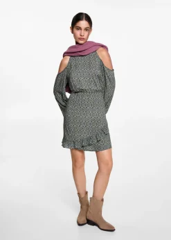 MANGO Sukienki I Kombinezony*Krótka sukienka z odkrytymi ramionami