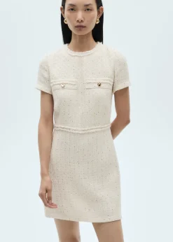 MANGO Sukienki I Kombinezony*Krótka sukienka z tweedu