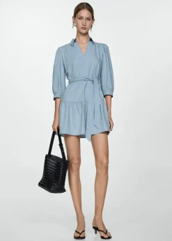 MANGO Sukienki I Kombinezony*Krótka sukienka z wiązaniem
