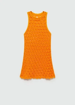 MANGO Sukienki I Kombinezony*Krótka szydełkowa sukienka