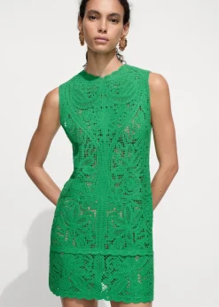 MANGO Sukienki I Kombinezony*Krótka szydełkowa sukienka