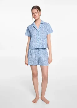 MANGO Piżamy*Krótka wzorzysta piżama