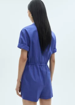 MANGO Sukienki I Kombinezony*Krótki bawełniany kombinezon