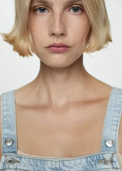 MANGO Sukienki I Kombinezony*Krótki kombinezon dżinsowy