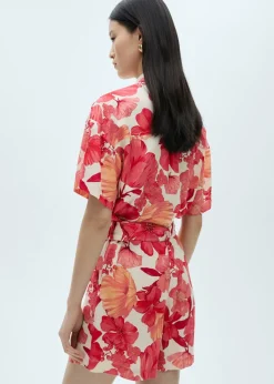 MANGO Sukienki I Kombinezony*Krótki kombinezon z nadrukiem w kwiaty