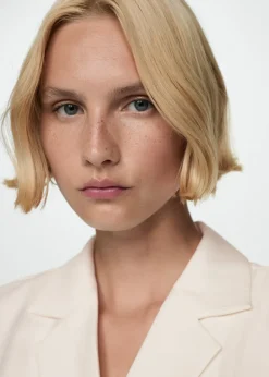 MANGO Sukienki I Kombinezony*Krótki kombinezon z rogowymi guzikami