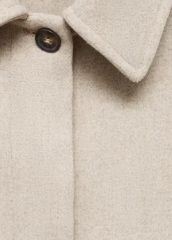 MANGO Płaszcze I Kurtki*Krótki płaszcz flauszowy