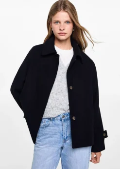 MANGO Płaszcze I Kurtki*Krótki płaszcz flauszowy