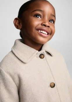 Dzieci MANGO Płaszcze*Krótki płaszcz flauszowy