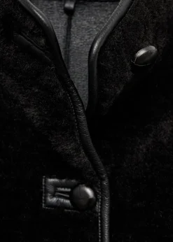 MANGO Płaszcze|Kurtki*Krótki płaszcz z imitacji futra