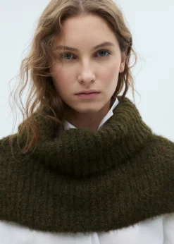 MANGO Szaliki I Chusty*Krótki szal narzutka z wywijanym kołnierzem