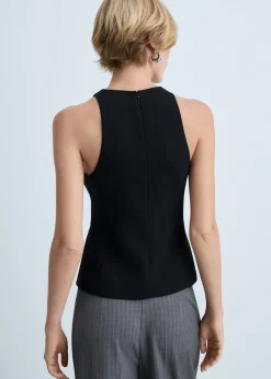 MANGO Topy*Krótki top na szerokich ramiączkach