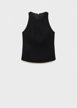 MANGO Topy*Krótki top na szerokich ramiączkach