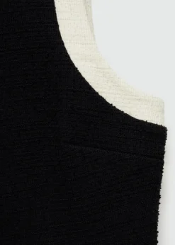 MANGO Topy*Krótki top tweedowy