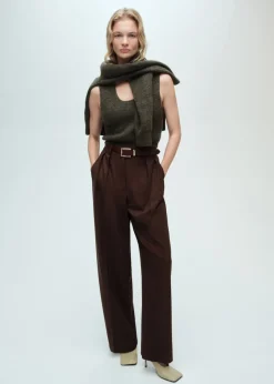 MANGO Topy|Kamizelki*Krótki top z dzianiny