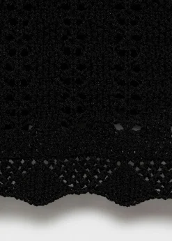 MANGO Topy*Krótki top z dzianiny