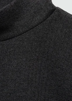 MANGO Topy*Krótki top z dzianiny