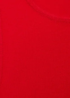 MANGO Topy*Krótki top z dzianiny