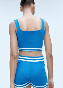 MANGO Topy*Krótki top z dzianiny w paski