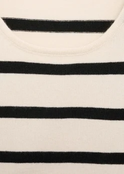 MANGO Topy*Krótki top z dzianiny w paski