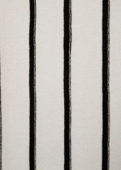 MANGO Topy*Krótki top z dzianiny w paski