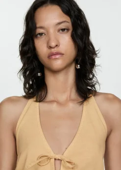 MANGO Topy|Kamizelki*Krótki top z wiązaniem