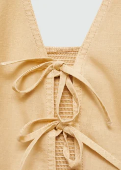 MANGO Topy|Kamizelki*Krótki top z wiązaniem