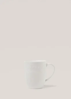 MANGO Zastawa Stołowa|Kubki*Kubek z kamionki z wypukłym wzorem w jodełkę