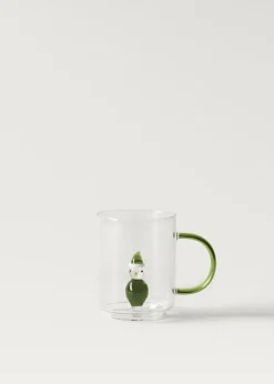 MANGO Szklanki I Kieliszki|Kubki*Kubek ze szkła borokrzemowego z motywem bałwana