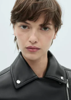 MANGO Kurtki*Kurtka biker ze sztucznej skóry