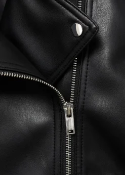 MANGO Kurtki*Kurtka biker ze sztucznej skóry