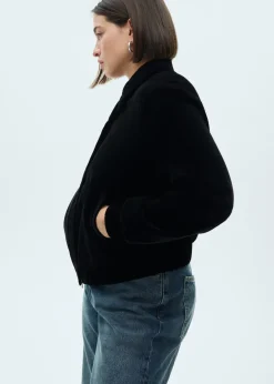 MANGO Kurtki*Kurtka bomber z aksamitu