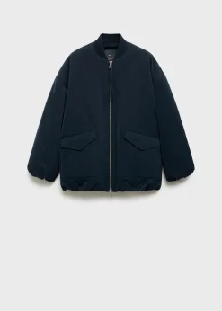 MANGO Kurtki*Kurtka bomber z dwustronnym zapięciem na zamek