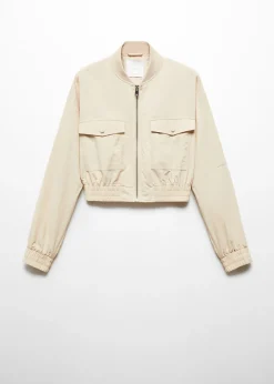 MANGO Kurtki*Kurtka bomber z kieszenią