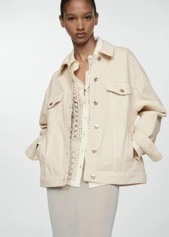 MANGO Kurtki*Kurtka dżinsowa oversize