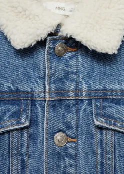 Dzieci MANGO Płaszcze I Kurtki*Kurtka dżinsowa z barankiem