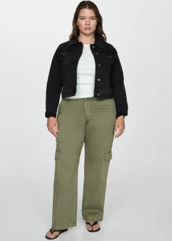 MANGO Kurtki*Kurtka dżinsowa z kieszeniami