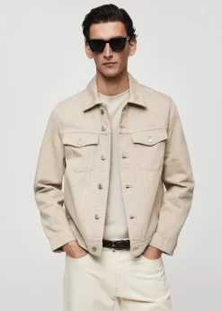 MANGO Kurtki I Koszule Wierzchnie*Kurtka dżinsowa z kieszeniami