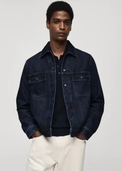 MANGO Kurtki I Koszule Wierzchnie*Kurtka dżinsowa z kieszeniami